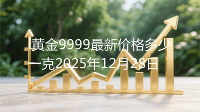 i黄金9999最新价格多少一克2025年12月28日