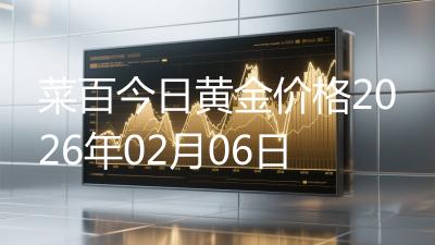 菜百今日黄金价格2026年02月06日