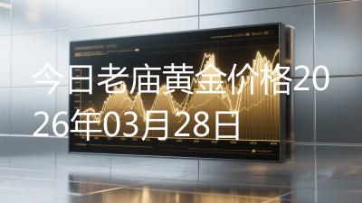 今日老庙黄金价格2026年03月28日