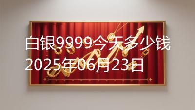 白银9999今天多少钱2025年06月23日