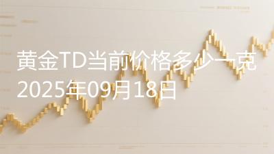 黄金TD当前价格多少一克2025年09月18日