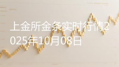 上金所金条实时行情2025年10月08日