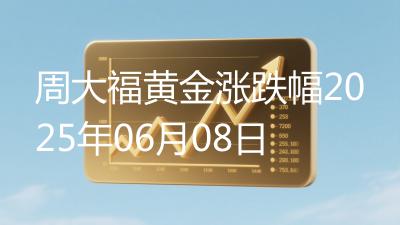 周大福黄金涨跌幅2025年06月08日