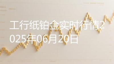 工行纸铂金实时行情2025年06月20日