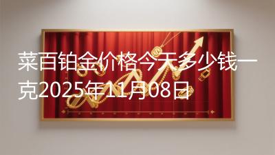 菜百铂金价格今天多少钱一克2025年11月08日