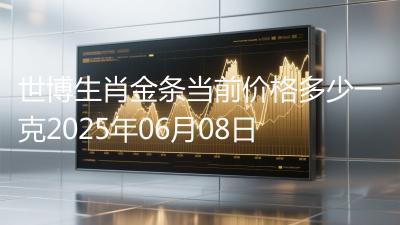 世博生肖金条当前价格多少一克2025年06月08日