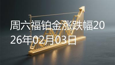 周六福铂金涨跌幅2026年02月03日