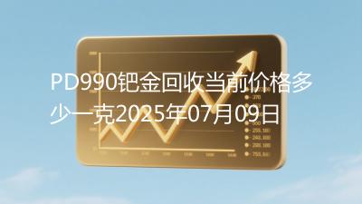 PD990钯金回收当前价格多少一克2025年07月09日