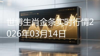 世博生肖金条实时行情2026年03月14日