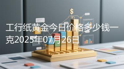工行纸黄金今日价格多少钱一克2025年07月26日