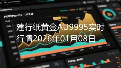 建行纸黄金AU9995实时行情2026年01月08日