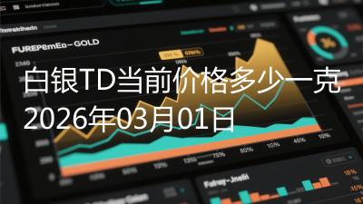 白银TD当前价格多少一克2026年03月01日