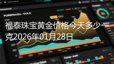 福泰珠宝黄金价格今天多少一克2026年01月28日