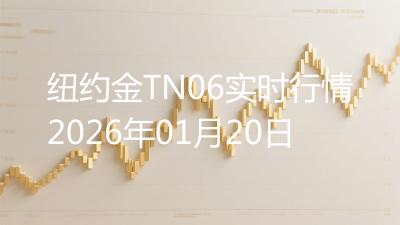 纽约金TN06实时行情2026年01月20日