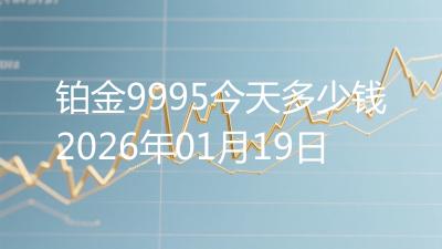 铂金9995今天多少钱2026年01月19日