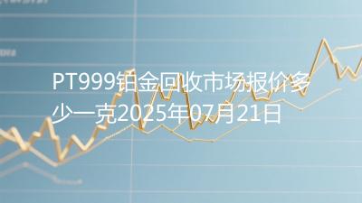 PT999铂金回收市场报价多少一克2025年07月21日