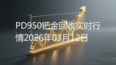 PD950钯金回收实时行情2026年03月12日