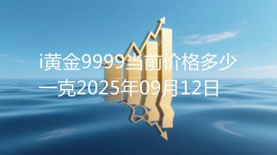 i黄金9999当前价格多少一克2025年09月12日