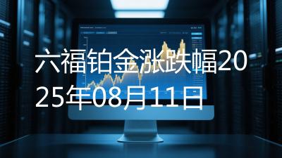 六福铂金涨跌幅2025年08月11日