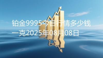 铂金9995今日行情多少钱一克2025年08月08日