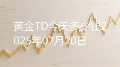 黄金TD今天多少钱2025年07月20日