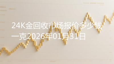 24K金回收市场报价多少钱一克2026年01月31日