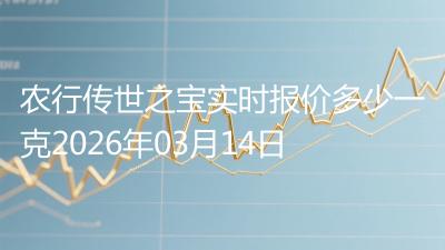 农行传世之宝实时报价多少一克2026年03月14日