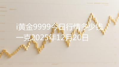 i黄金9999今日行情多少钱一克2025年12月20日