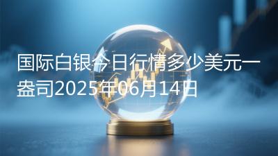 国际白银今日行情多少美元一盎司2025年06月14日