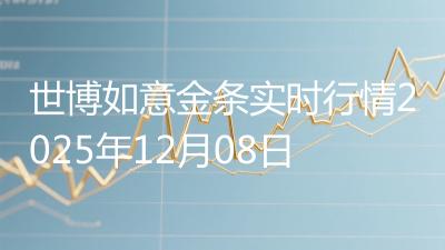 世博如意金条实时行情2025年12月08日