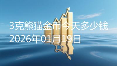 3克熊猫金币今天多少钱2026年01月19日
