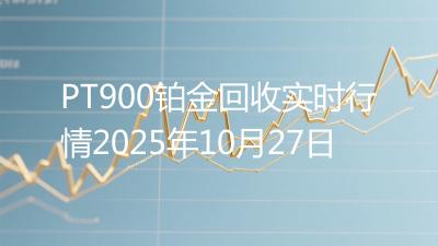PT900铂金回收实时行情2025年10月27日