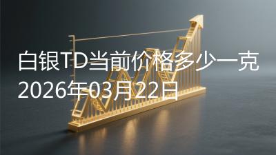 白银TD当前价格多少一克2026年03月22日
