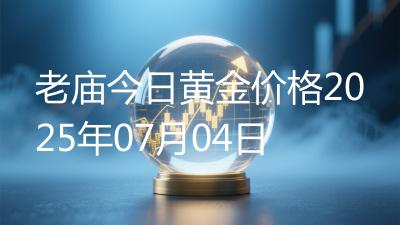 老庙今日黄金价格2025年07月04日