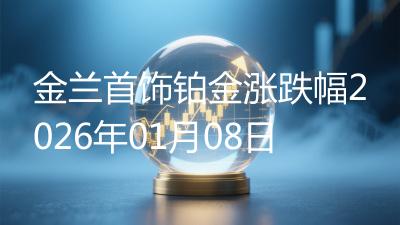金兰首饰铂金涨跌幅2026年01月08日