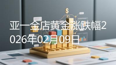 亚一金店黄金涨跌幅2026年02月09日