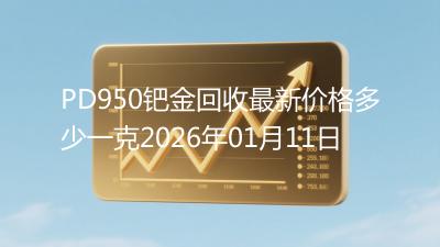 PD950钯金回收最新价格多少一克2026年01月11日