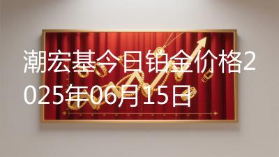 潮宏基今日铂金价格2025年06月15日