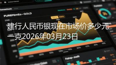 建行人民币银现在市场价多少元一克2026年03月23日