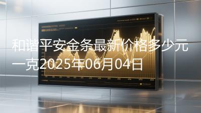 和谐平安金条最新价格多少元一克2025年06月04日