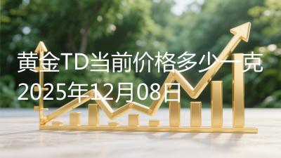 黄金TD当前价格多少一克2025年12月08日