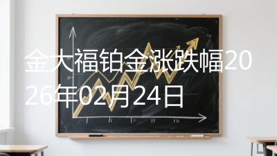 金大福铂金涨跌幅2026年02月24日