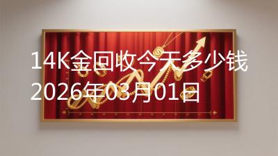 14K金回收今天多少钱2026年03月01日
