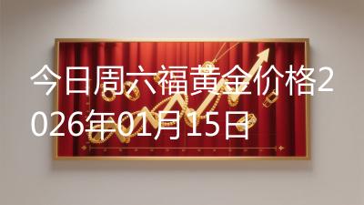 今日周六福黄金价格2026年01月15日