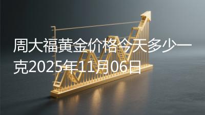 周大福黄金价格今天多少一克2025年11月06日