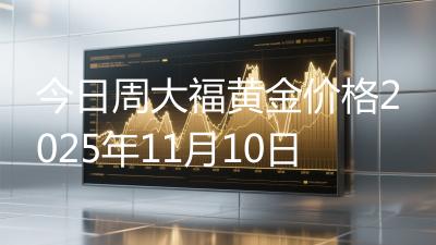 今日周大福黄金价格2025年11月10日