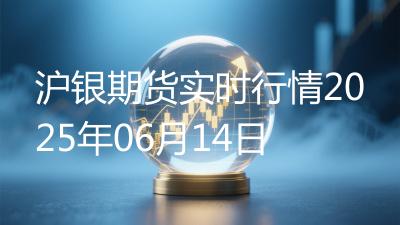 沪银期货实时行情2025年06月14日