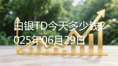 白银TD今天多少钱2025年06月29日