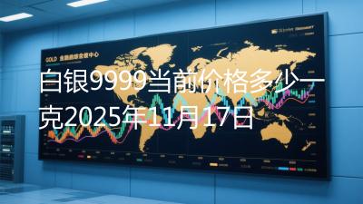 白银9999当前价格多少一克2025年11月17日