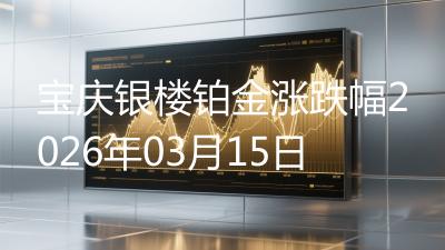 宝庆银楼铂金涨跌幅2026年03月15日